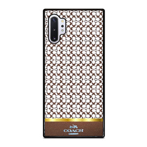 COACH NEW YORK ICON BROWN EMBLEM Samsung Galaxy Note 10 Plus Case Cover