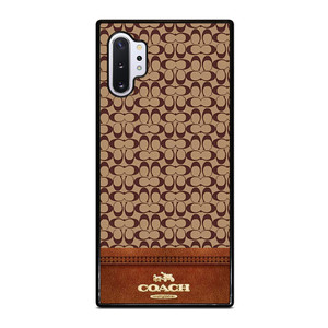 COACH NEW YORK LOGO BROWN LEATHER Samsung Galaxy Note 10 Plus Case Cover COACH NEW YORK LOGO BROWN LEATHER Samsung Galaxy Note 10 Plus Case Cover