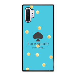 KATE SPADE NEW YORK LOGO BLUE GOLDEN POLKADOTS Samsung Galaxy Note 10 Plus Case Cover