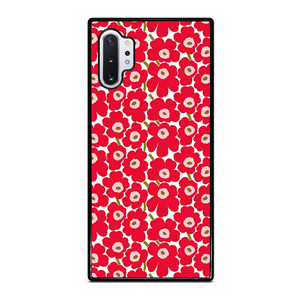 MARIMEKO PATTERN RED POPPY FLOWER Samsung Galaxy Note 10 Plus Case Cover