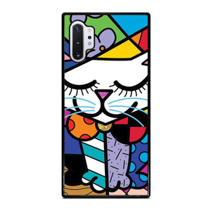 ROMERO BRITTO SERENE CAT ART Samsung Galaxy Note 10 Plus Case Cover ROMERO BRITTO SERENE CAT ART Samsung Galaxy Note 10 Plus Case Cover
