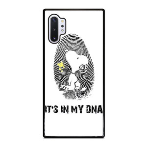 SNOOPY THE PEANUTS FINGER PRINT MY DNA Samsung Galaxy Note 10 Plus Case Cover