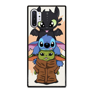 TOOTHLESS STITCH BABY YODA CUTE CARTOON Samsung Galaxy Note 10 Plus Case Cover TOOTHLESS STITCH BABY YODA CUTE CARTOON Samsung Galaxy Note 10 Plus Case Cover