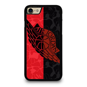 AIR JORDAN RED BLACK BAPE iPhone 7 / 8 Case Cover