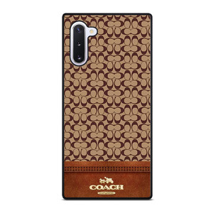 COACH NEW YORK LOGO BROWN LEATHER Samsung Galaxy Note 10 Case Cover COACH NEW YORK LOGO BROWN LEATHER Samsung Galaxy Note 10 Case Cover