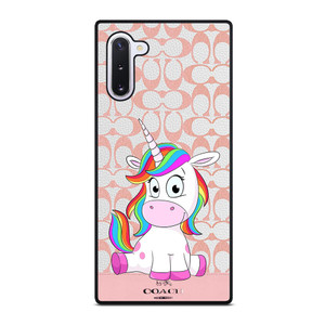 COACH NEW YORK LOGO CUTE UNICORN Samsung Galaxy Note 10 Case Cover