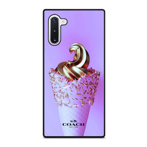 COACH NEW YORK LOGO GOLDEN ICE CREAM ICON Samsung Galaxy Note 10 Case Cover COACH NEW YORK LOGO GOLDEN ICE CREAM ICON Samsung Galaxy Note 10 Case Cover