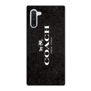 COACH NEW YORK LOGO ON BLACK FABRIC Samsung Galaxy Note 10 Case Cover COACH NEW YORK LOGO ON BLACK FABRIC Samsung Galaxy Note 10 Case Cover