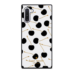 KATE SPADE NEW YORK LOGO BLACK CHERRIES Samsung Galaxy Note 10 Case Cover