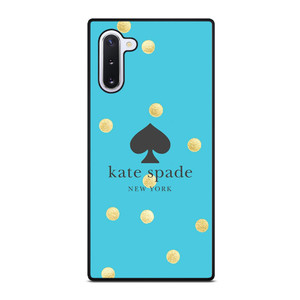 KATE SPADE NEW YORK LOGO BLUE GOLDEN POLKADOTS Samsung Galaxy Note 10 Case Cover KATE SPADE NEW YORK LOGO BLUE GOLDEN POLKADOTS Samsung Galaxy Note 10 Case Cover