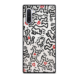 KEITH HARING ART HEART FIGURES Samsung Galaxy Note 10 Case Cover KEITH HARING ART HEART FIGURES Samsung Galaxy Note 10 Case Cover