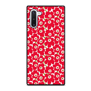 MARIMEKO PATTERN RED POPPY FLOWER Samsung Galaxy Note 10 Case Cover