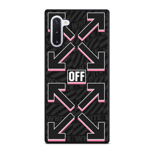 OFF WHITE LOGO BLACK PINK Samsung Galaxy Note 10 Case Cover OFF WHITE LOGO BLACK PINK Samsung Galaxy Note 10 Case Cover