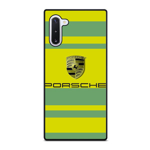 PORSCHE CAR LOGO YELLOW GREEN ICON Samsung Galaxy Note 10 Case Cover