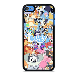 BLUEY CARTOON CHARACTERS COLLAGE iPod Touch 7 Case Cover