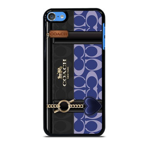 COACH NEW YORK LOGO BLUE BAG iPod Touch 7 Case Cover