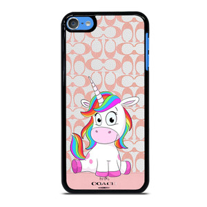 COACH NEW YORK LOGO CUTE UNICORN iPod Touch 7 Case Cover
