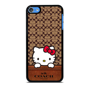 COACH NEW YORK LOGO HELLO KITTY BROWN iPod Touch 7 Case Cover COACH NEW YORK LOGO HELLO KITTY BROWN iPod Touch 7 Case Cover