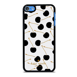 KATE SPADE NEW YORK LOGO BLACK CHERRIES iPod Touch 7 Case Cover KATE SPADE NEW YORK LOGO BLACK CHERRIES iPod Touch 7 Case Cover