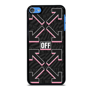 OFF WHITE LOGO BLACK PINK iPod Touch 7 Case Cover