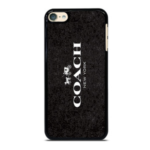 COACH NEW YORK LOGO ON BLACK FABRIC iPod Touch 6 Case Cover COACH NEW YORK LOGO ON BLACK FABRIC iPod Touch 6 Case Cover