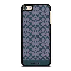 COACH NEW YORK LOGO PATTERN GREEN EMBLEM iPod Touch 6 Case Cover