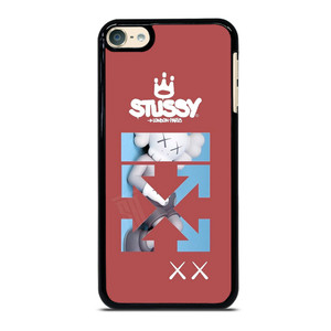 OFF WHITE STUSSY KAWS LOGO iPod Touch 6 Case Cover
