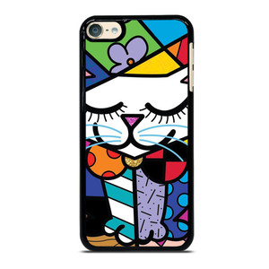 ROMERO BRITTO SERENE CAT ART iPod Touch 6 Case Cover