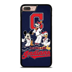CLEVELAND INDIANS BASEBALL DISNEY MICKEY DONALD GOOFY iPhone 7 / 8 Plus Case Cover