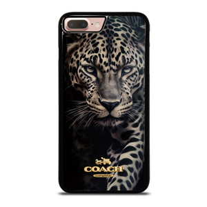 COACH NEW YORK LOGO LEOPARD iPhone 7 / 8 Plus Case Cover