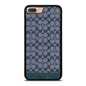 COACH NEW YORK LOGO PATTERN GREEN EMBLEM iPhone 7 / 8 Plus Case Cover