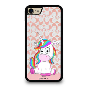 COACH NEW YORK LOGO CUTE UNICORN iPhone 7 / 8 Case Cover