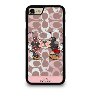 COACH NEW YORK LOGO MICKEY MINNIE MOUSE DISNEY KISS iPhone 7 / 8 Case Cover