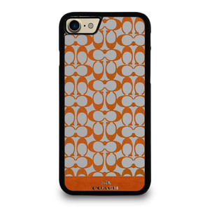 COACH NEW YORK LOGO PATTERN ORANGE EMBLEM iPhone 7 / 8 Case Cover