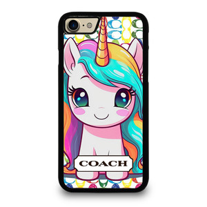 COACH NEW YORK LOGO PRETTY UNICORN iPhone 7 / 8 Case Cover