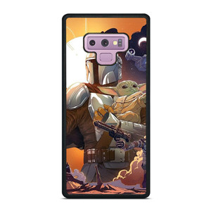 BABY YODA AND MANDALORIAN STAR WARS Samsung Galaxy Note 9 Case Cover BABY YODA AND MANDALORIAN STAR WARS Samsung Galaxy Note 9 Case Cover
