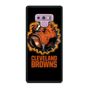 CLEVELAND BROWNS FOOTBALL LOGO DAWG POUND MASCOT Samsung Galaxy Note 9 Case Cover
