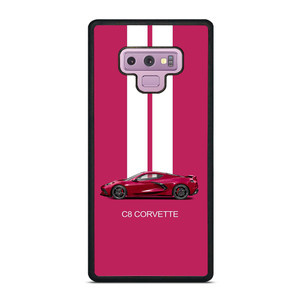 CORVETTE CAR C8 PINK Samsung Galaxy Note 9 Case Cover