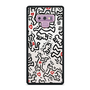 KEITH HARING ART HEART FIGURES Samsung Galaxy Note 9 Case Cover