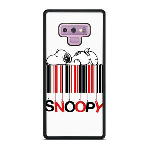 SNOOPY THE PEANUTS CARTOON BARCODE Samsung Galaxy Note 9 Case Cover