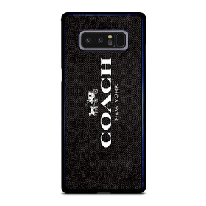 COACH NEW YORK LOGO ON BLACK FABRIC Samsung Galaxy Note 8 Case Cover