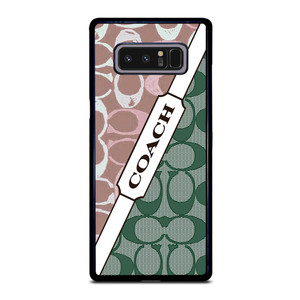 COACH NEW YORK LOGO PINK GREEN PATTERN ICON Samsung Galaxy Note 8 Case Cover