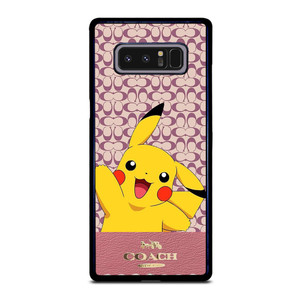 COACH NEW YORK LOGO PINK X PIKACHU POKEMON Samsung Galaxy Note 8 Case Cover