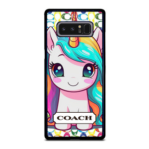 COACH NEW YORK LOGO PRETTY UNICORN Samsung Galaxy Note 8 Case Cover