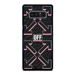 OFF WHITE LOGO BLACK PINK Samsung Galaxy Note 8 Case Cover