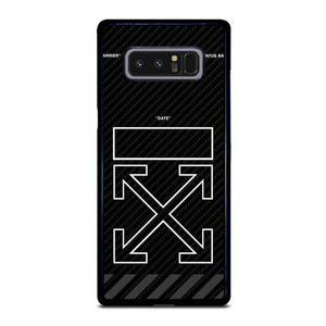 OFF WHITE LOGO TIME DATE CARBON Samsung Galaxy Note 8 Case Cover