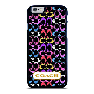 COACH NEW YORK COLORFULL BLACK PATTERN EMBLEM iPhone 6 / 6S Case Cover