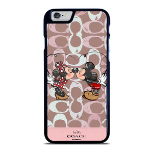 COACH NEW YORK LOGO MICKEY MINNIE MOUSE DISNEY KISS iPhone 6 / 6S Case Cover