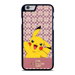 COACH NEW YORK LOGO PINK X PIKACHU POKEMON iPhone 6 / 6S Case Cover