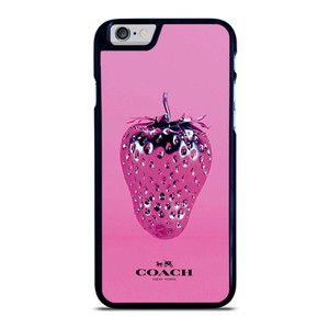 COACH NEW YORK LOGO SILVER STRAWBERRY ICON iPhone 6 / 6S Case Cover